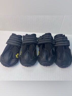 Dog booties-Black Waterproof Paw-Accent Booties - size 5